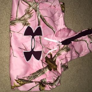 Pink UnderAmour Realtree Camo Hoodie